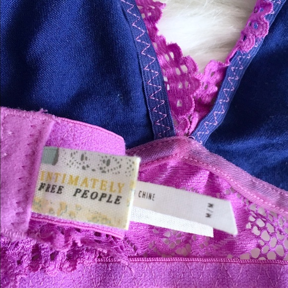 Free People lace halter bra - purple - Picture 4 of 5